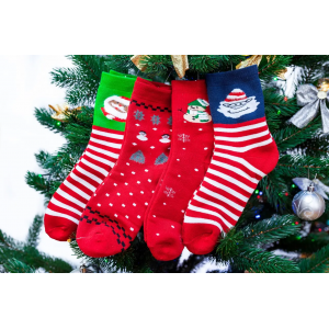 🎁 Шкарпетки новорічні у подарунковій упаковці 36-41 розмір Шугуан Hello Merry Christmas