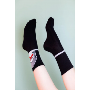 Коттонові шкарпетки 35-41 SHARK чорні