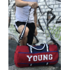 Спортивна стильна сумка YOUNG червона для залу та поїздки