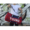 Спортивна стильна сумка YOUNG червона для залу та поїздки