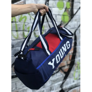 Спортивна стильна сумка YOUNG чорна для залу та поїздки. Photo 2