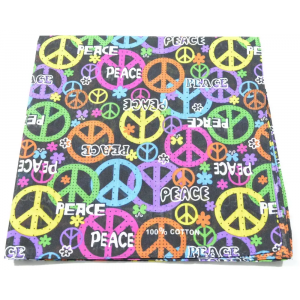 Бандана класична різнобарвна Peace. Photo 2