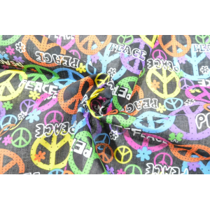 Бандана класична різнобарвна Peace. Photo 3