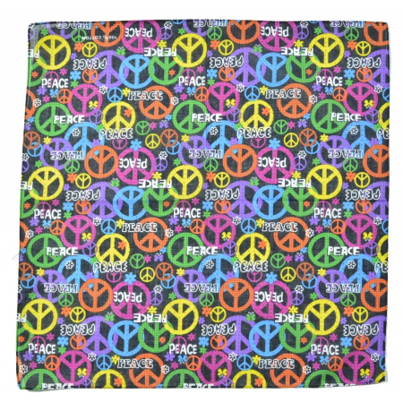 Бандана класична різнобарвна Peace