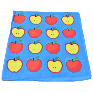Бандана з бавовни класична блакитна Lovely Apple. Photo 3