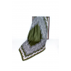 Хустка жіноча головна легка зі штапелю красива стильна з візерунком зеленого кольору.