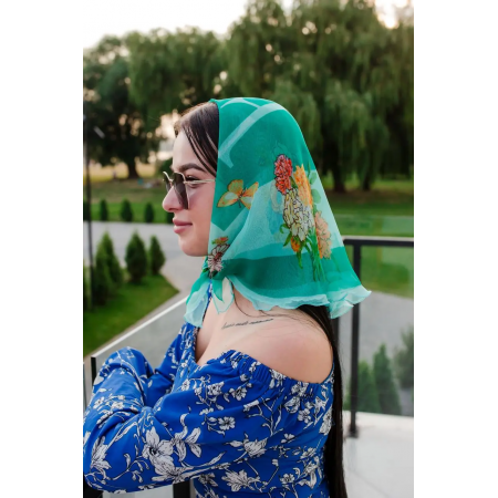 Ніжна шийна хустка 60*60 (61014)