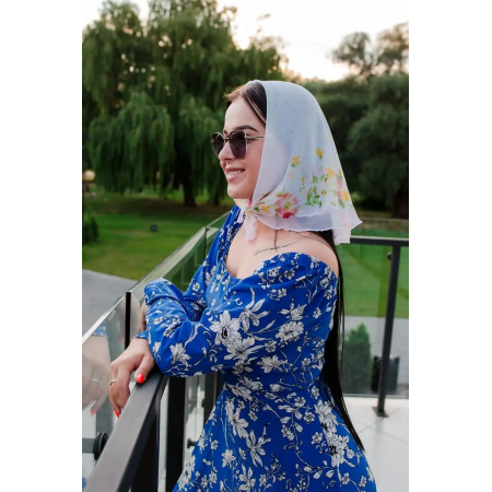 ​Ніжна шийна хустка 60*60 (61007)