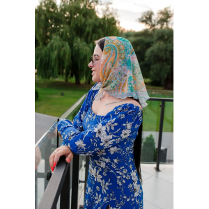 Ніжна шийна хустка 60*60 (61025). Photo 2