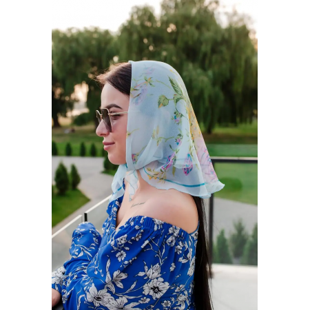 Ніжна шийна хустка 60*60 (61002)
